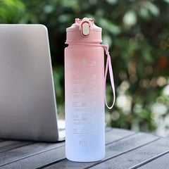 Gradient Sports Water Bottle 900ml Time Scale