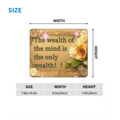 Inspirational Font Pattern Mouse Pad 20x24cm