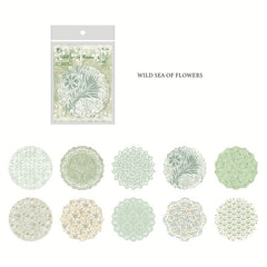Flower Opening Period Lace Retro Floral Journal Sticky Note