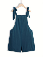 Patch Pocket Jumpsuit Casual Loose Fit Spring Summer Women's Clothing