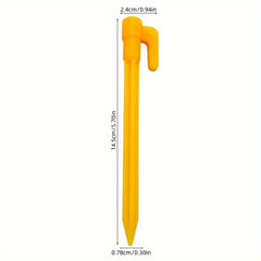 10pcs Camping Tent Pegs Plastic Beach Inflatable Sofa Ground Nail Stakes