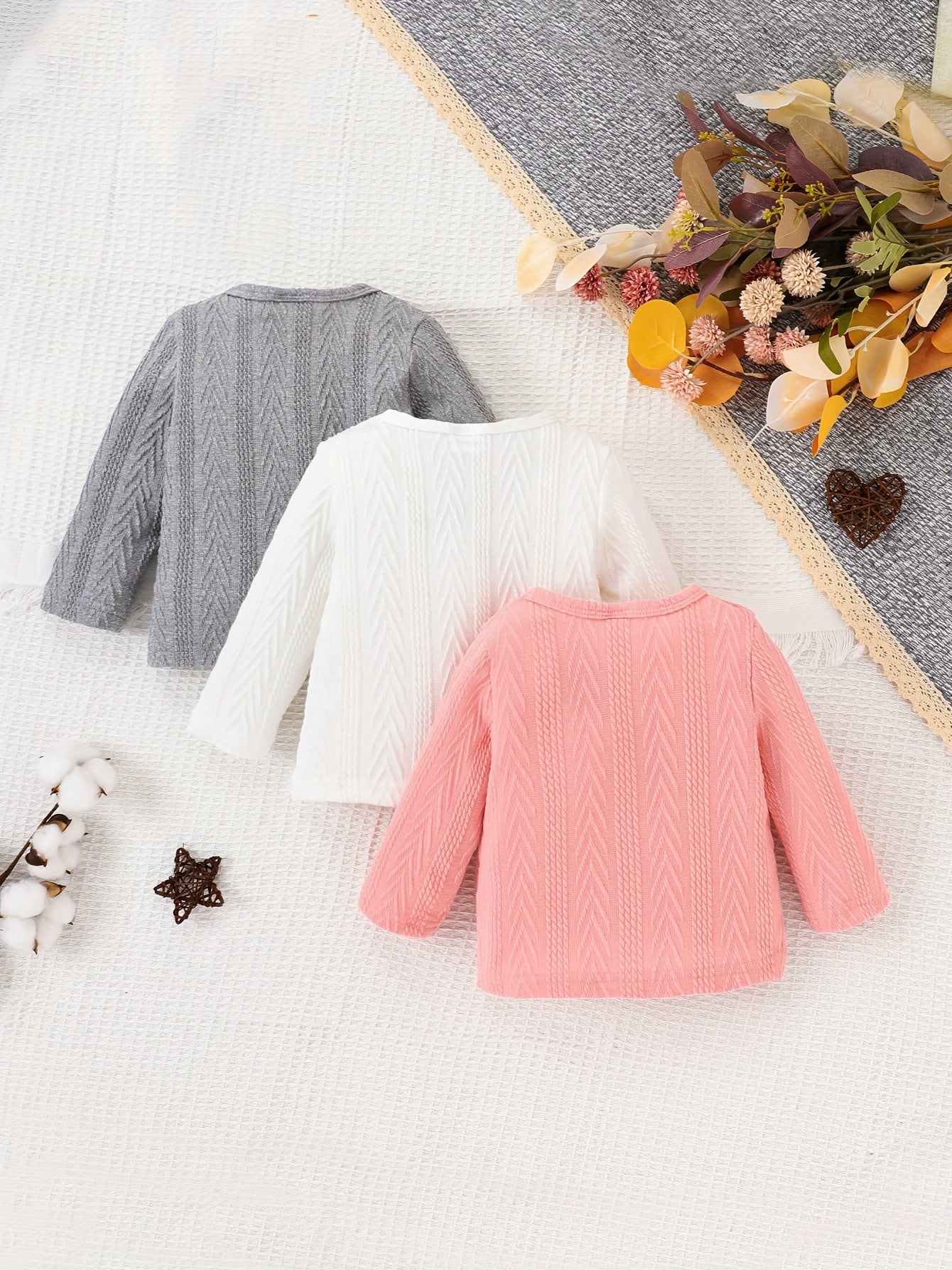 Knitted Bottoming Sweatshirts Set for Newborns
