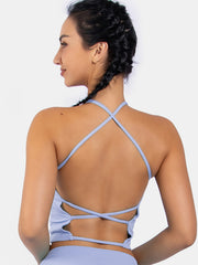 Sexy Backless Sports Bra for Yoga Gym Workouts Stylish Supportive Stretchy