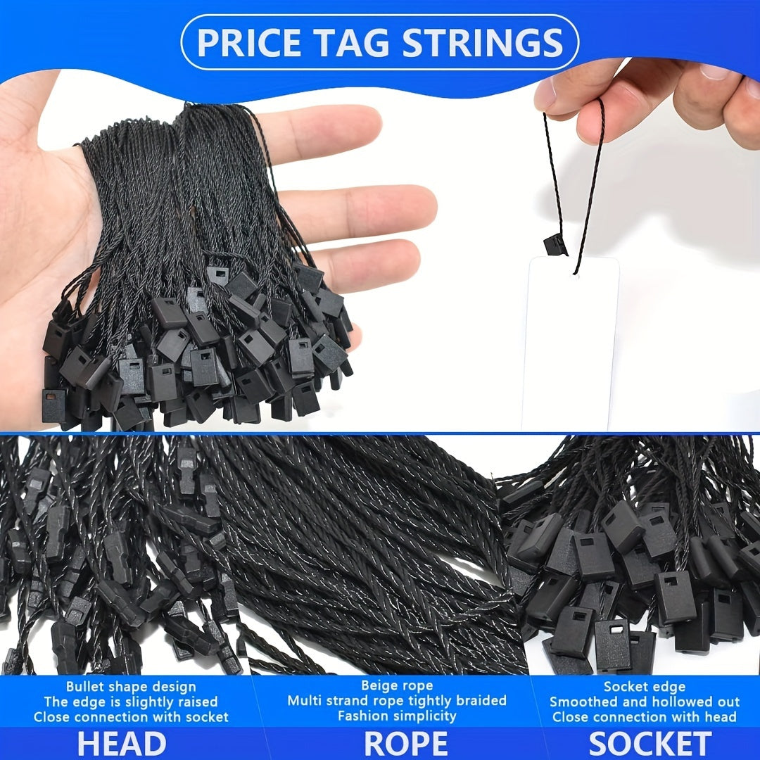 100pcs Nylon Tag Rope Snap Lock Pin Loop Fastener Hook Ties
