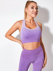 Women's Seamless Yoga Sports Bra Moisture Wicking Tank Top