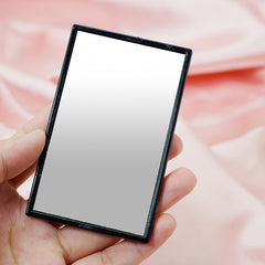 Portable Rectangular Pocket Mirror for Travel and Home Use