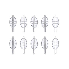 10pcs Fishing Slip Cast Spin Floats Fly Fishing Floats Clear Bobbers