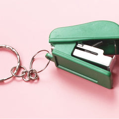 Mini Stapler Keychain for Students and Teens
