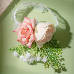 Pastoral Style Flower Wristband Lace Strap Women's Accessories