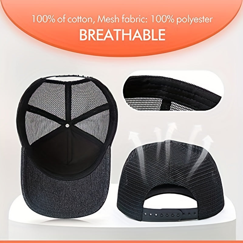 Baseball Cap Snapback Trucker Hats For Men Women Adjustable Canvas Hat