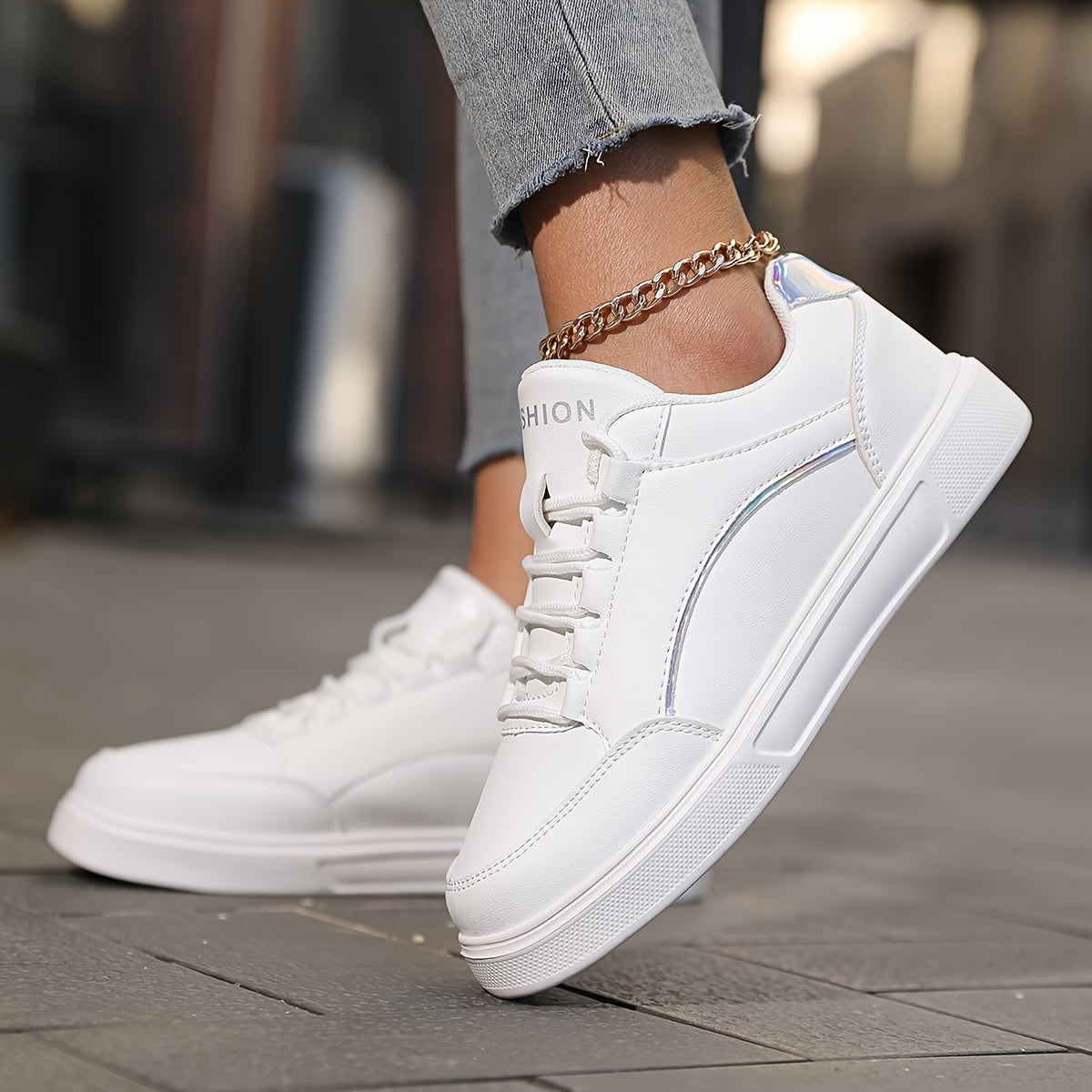 Women's Skate Shoes Breathable Sporty Sneakers Non-slip