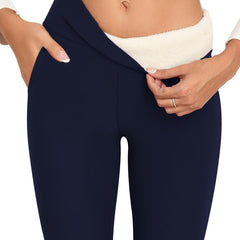 Seamless Fleece Sports Leggings High Stretch Warm Tight Pants Women's Activewear