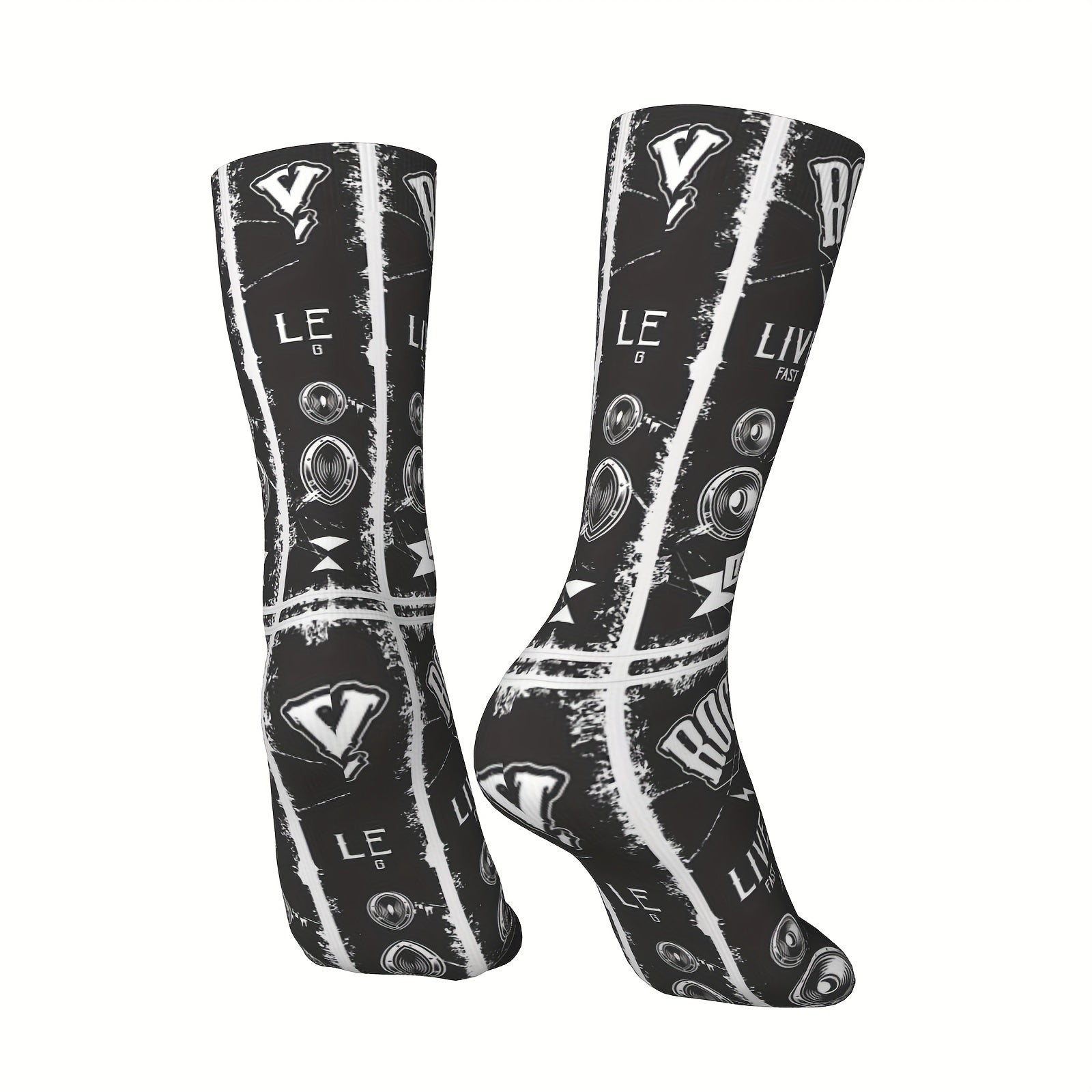 Men's Funny Retro Compression Mid calf Socks