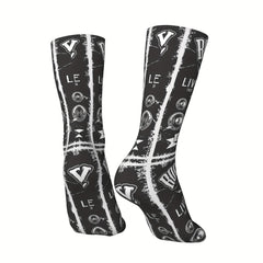Men's Funny Retro Compression Mid calf Socks