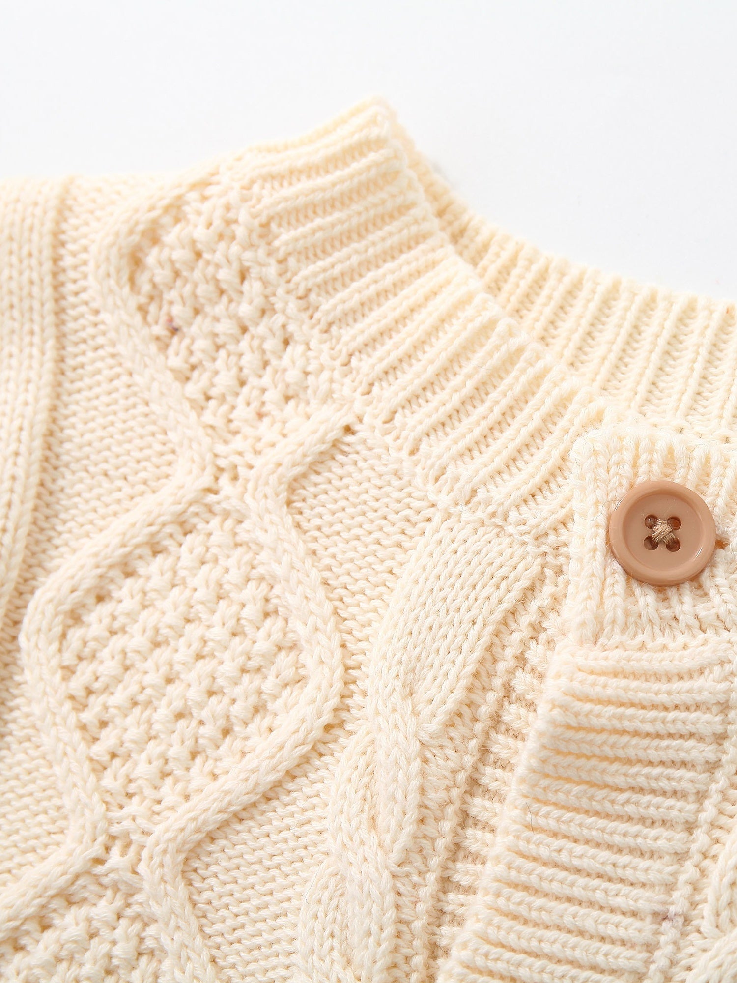 Baby Twisted Knit Sweater Set Long Sleeve Top Shorts 2pcs Set