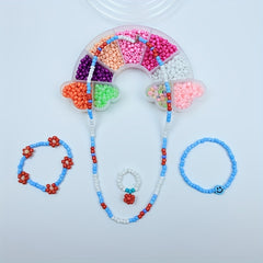 Double head Fish Shape Box Of 9 Colors 3mm Soft Clay Beads For DIY