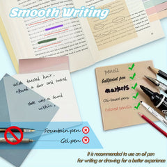 500 Pcs Clear Sticky Notes Index Tabs for Page Marking Office School Supplies