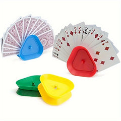 4pcs Triangle Hands Card Holder for Board Game Poker Seat