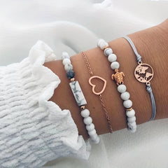 Adjustable 14K Plated Bracelet Kit for Women & Girls