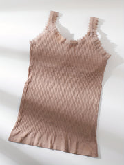 Lace Stitching Tank Top Sleeveless Padded Women's Lingerie