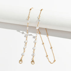 Beaded Glasses Chain Pearl Mask Chain Glasses Holder Necklace