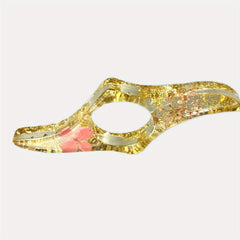 Dried Flower Resin Thumb Book Holder Transparent Flower Resin Book Opener