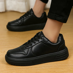 Heighten Skate Shoes Faux Leather Non Slip Sneakers