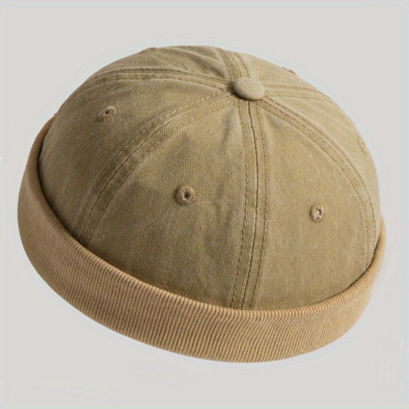Thick Knitted Winter Beanie Hat Vintage Cap for Women Men
