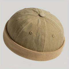 Thick Knitted Winter Beanie Hat Vintage Cap for Women Men