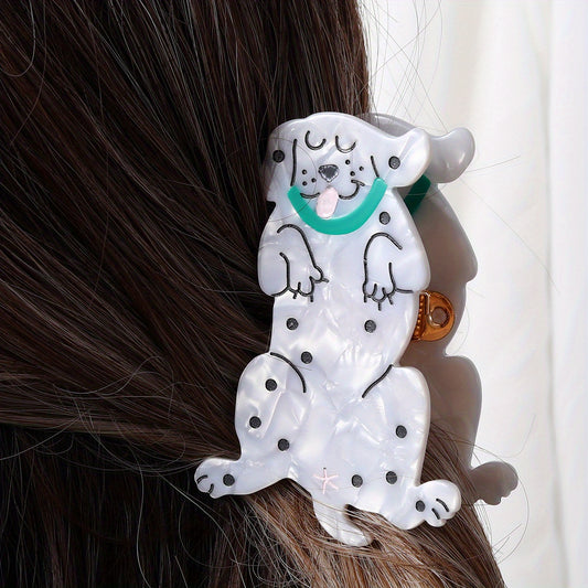 Cartoon Dog Shaped Hair Claw for Women Girls