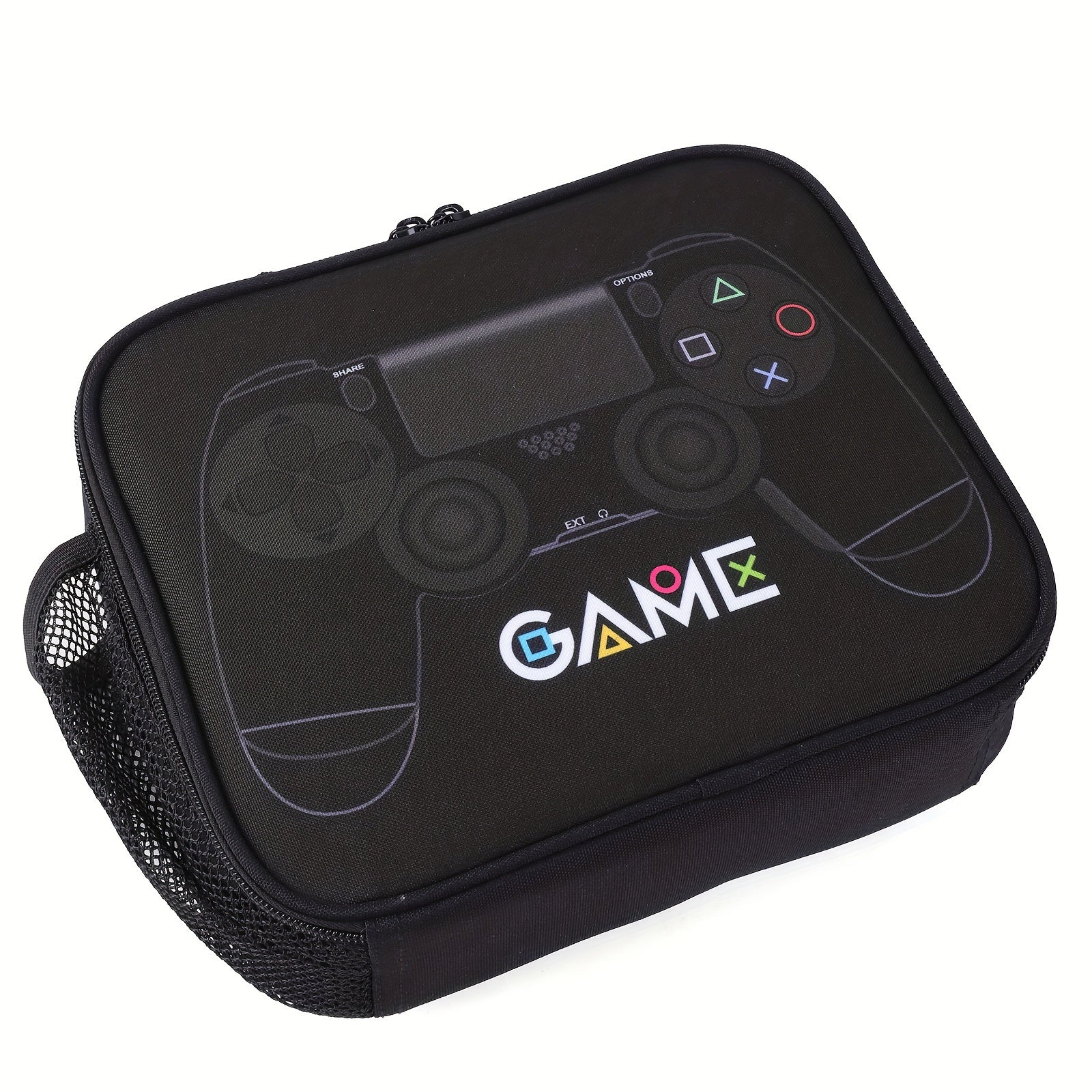 Video Game Pattern Lunch Bag Insulated Mini Cooler Bag