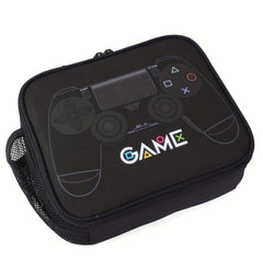 Video Game Pattern Lunch Bag Insulated Mini Cooler Bag