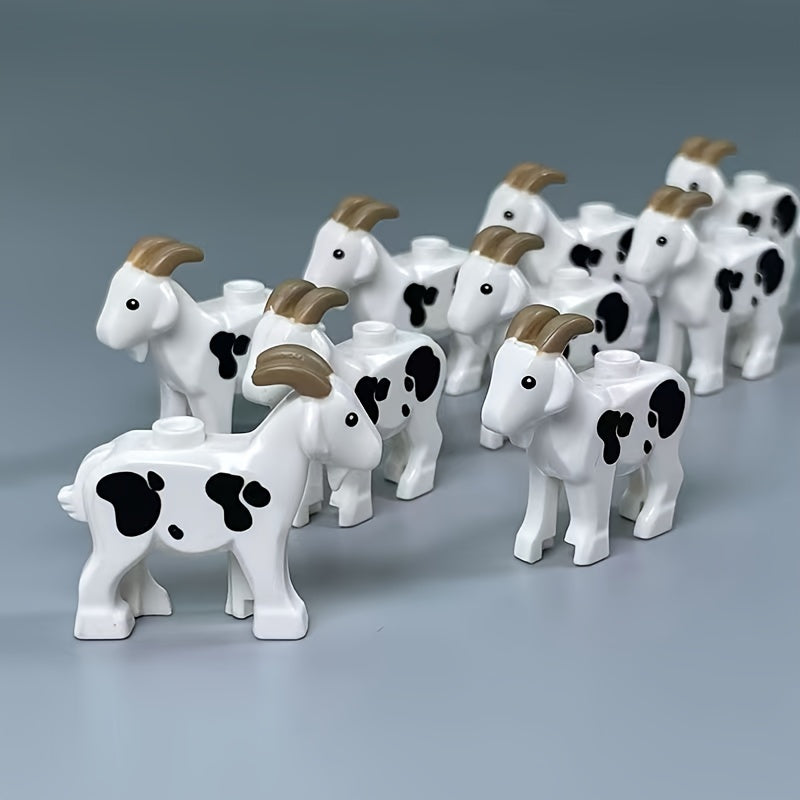 Wild Fun Goat MOC Desktop Ornament Building Block Set