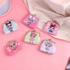 Girls Cartoon Print Coin Purse Mini Wallet Card Holder