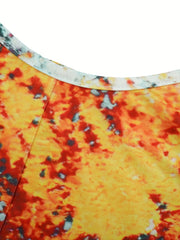 Summer Casual Wide Leg Jumpsuit All Over Print Spaghetti Strap
