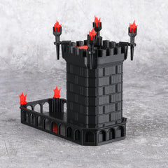 Medieval Castle Dice Tower and Tray for Board Games RPG