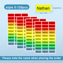 Custom Name Sticker Waterproof Office School Supplies