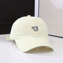 C Embroidery Baseball Cap Candy Casual Adjustable Dad Hats Unisex Couple Sun Hat