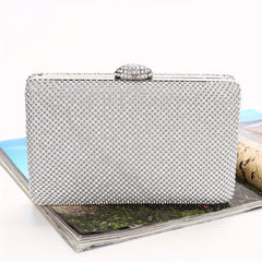 Glitter Rhinestone Evening Bag Dinner Clutch Purse Formal Banquet Handbag