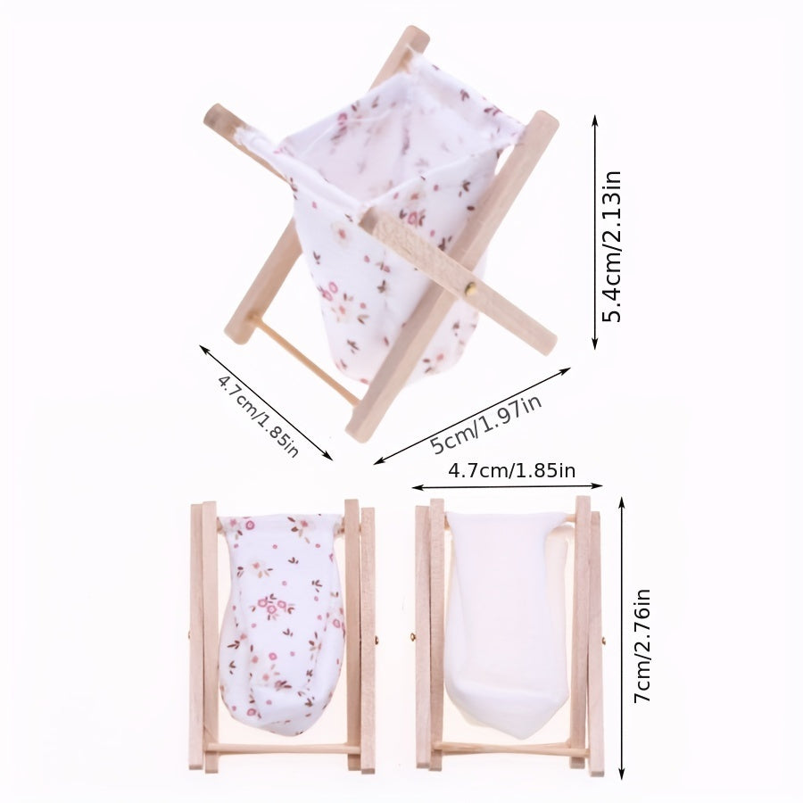 Wooden & Fabric Folding Laundry Basket - Model A