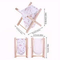 Wooden & Fabric Folding Laundry Basket - Model A