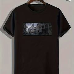 Street Print Men's Comfy T shirt Active Stretch Tee