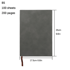 200 Pages Office Journaling Notebook A5 B5 PU Cover