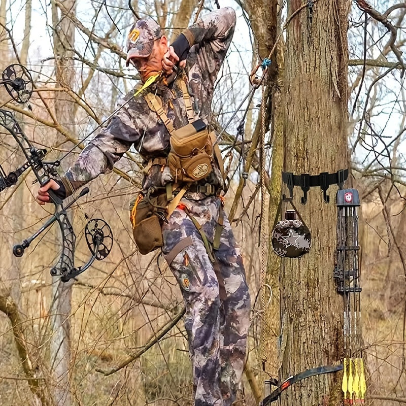 6 Hook Treestand Strap - Secure Gear for Hiking/Camping