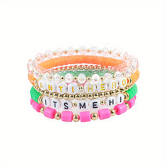Boho Layering Bracelet Stretch Beaded Wristband