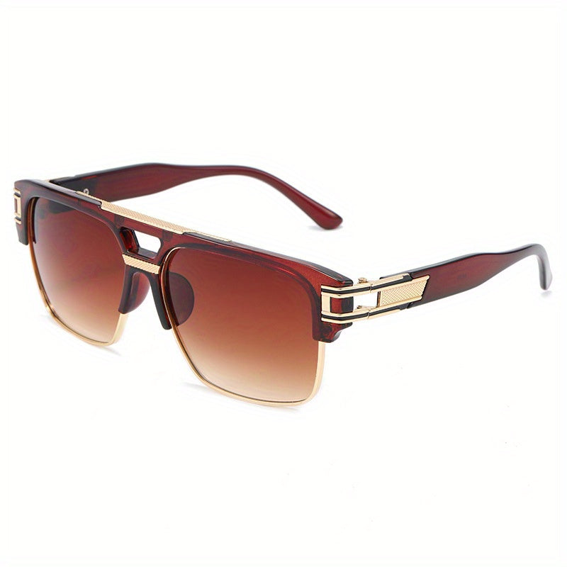 Gradient Lens Aviator Sunglasses UV400 Retro Eyewear