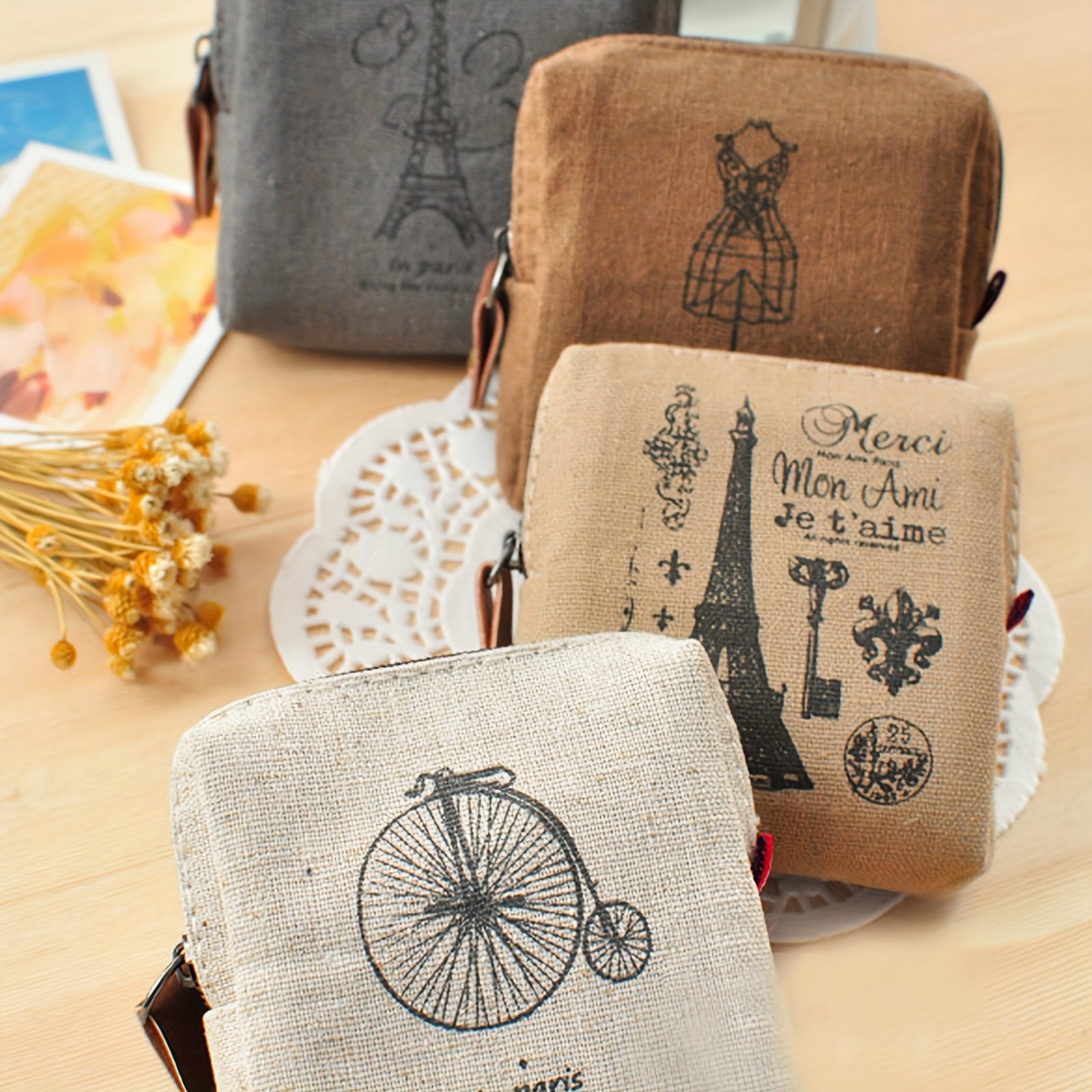 Zero Wallet Coin Bag Small Canvas Change Bag Creative Design
