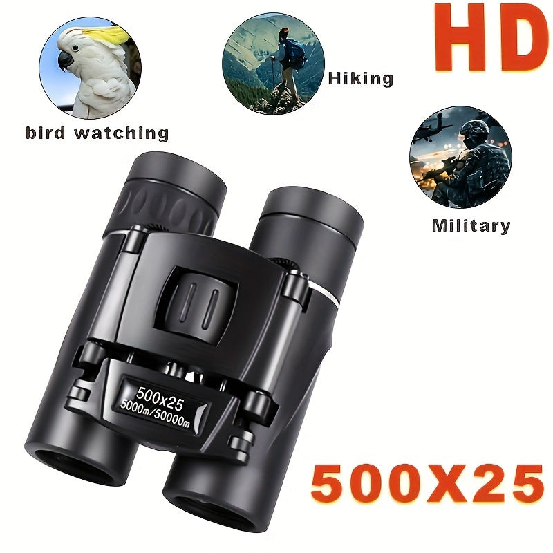 Lightweight Folding Binoculars for Hiking Travel Long Range Zoom