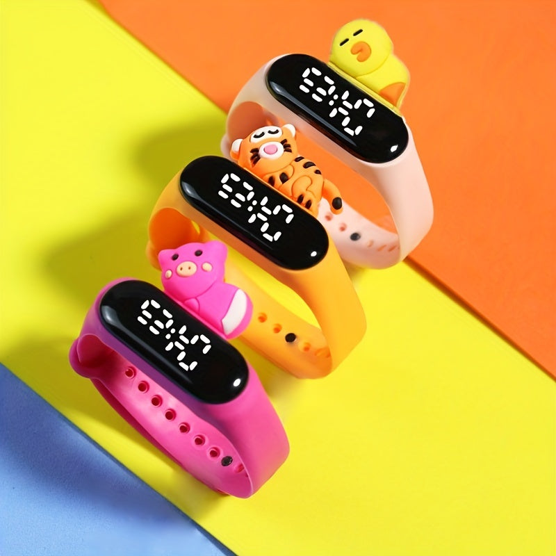 Children's Cartoon LED Watch Waterproof Kids Bracelet Sports Electronic
