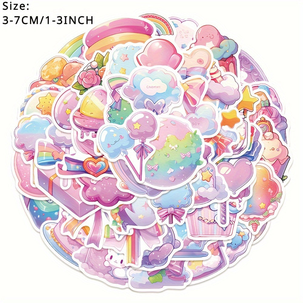 50pcs Fresh Candy Small Item Series Stickers for Phone Laptop Helmet Skateboard